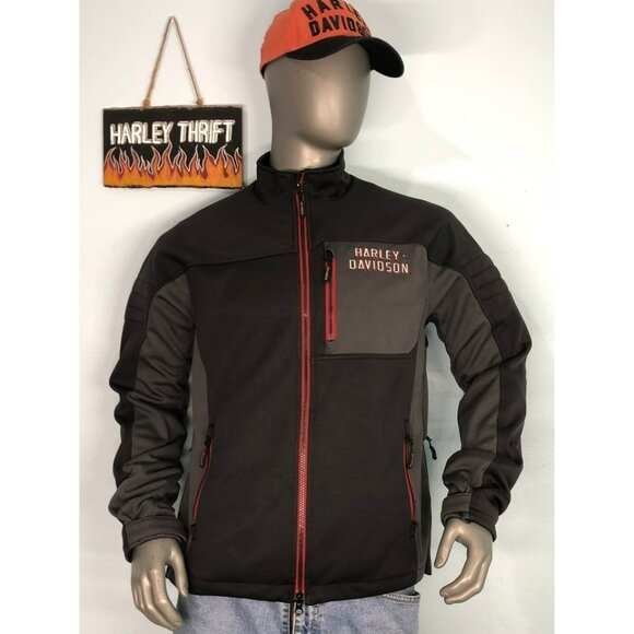Harley-Davidson Jacket Large Men, Windproof Performance Soft Shell - Picture 1 of 9